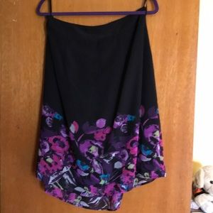 East 5th Black floral skirt
